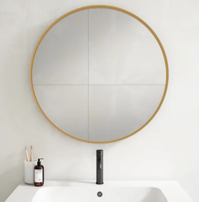 ESPEJO ALEXA DORADO 90CM