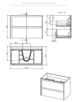 MUEBLE INDICO BLACK-VALENTI