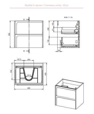 MUEBLE DE BAÑO INDICO 
