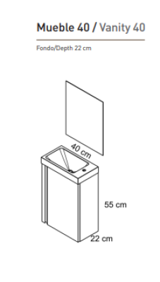 MUEBLE DE BAÑO LAGOS 40