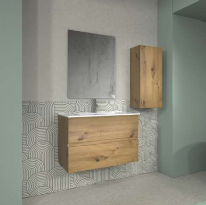 MUEBLE DE BAÑO CUBIK SILVIA ROBLE 001
